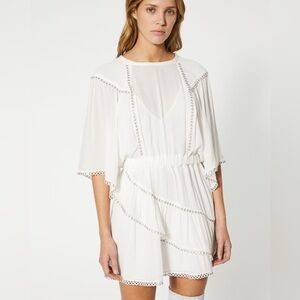 IRO Zafora Tiered Mini Dress Sz 36 (4)